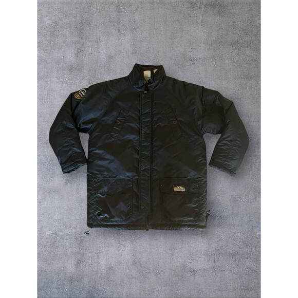 Vtg Timberland Global Expedition Jacket Youth Large (16-18) Black Y2K Gorpcore - Picture 1 of 10